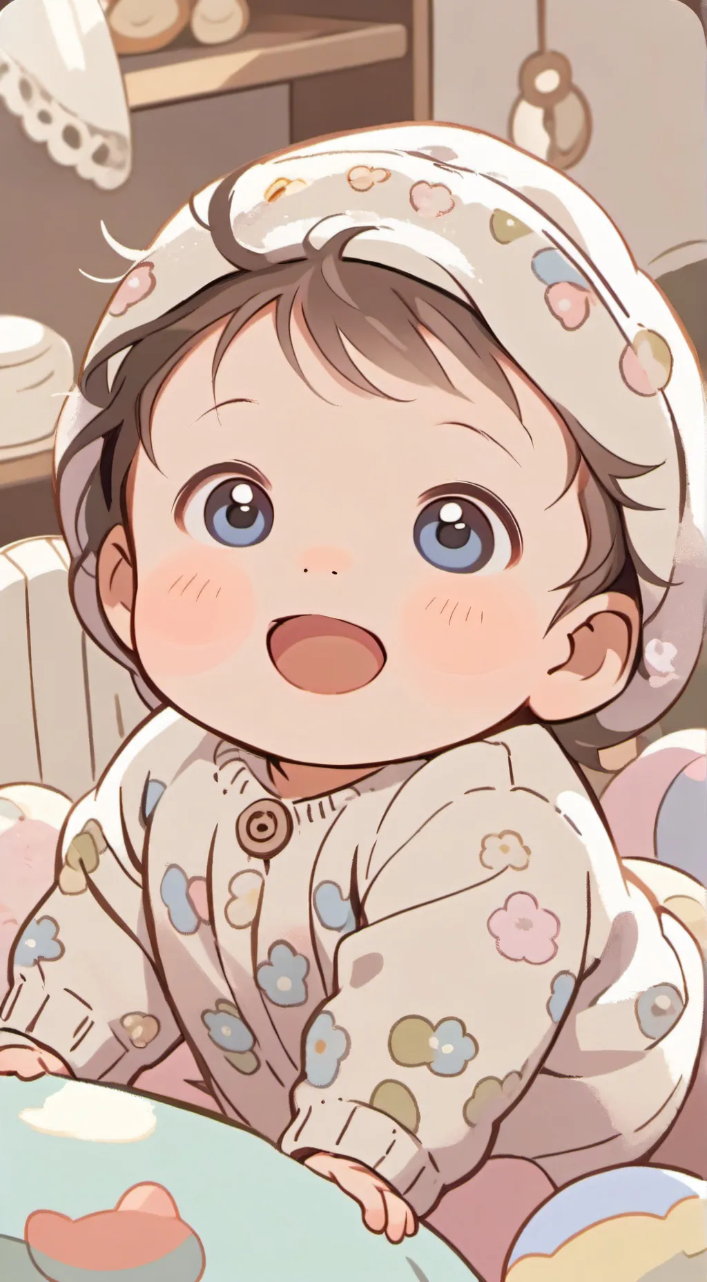 ai character: Extra Happy Baby background