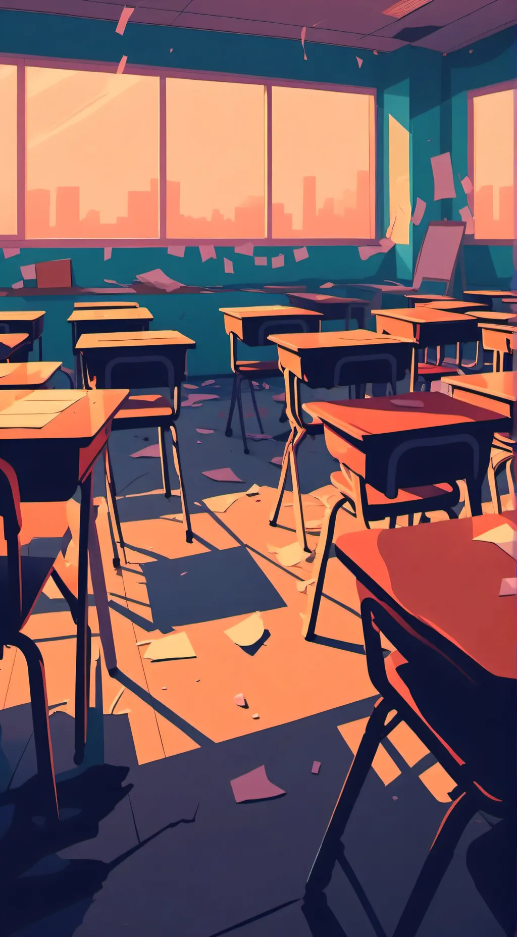 ai character: salon esquizo background