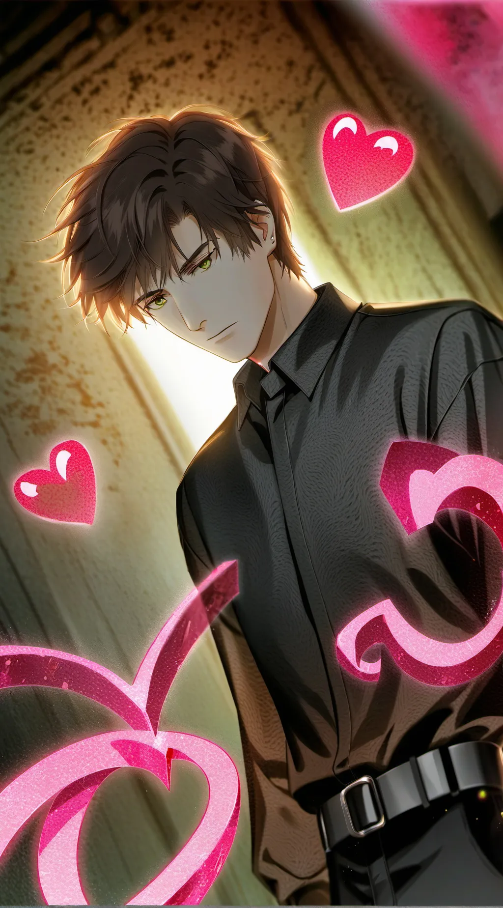 ai character: mha heart background