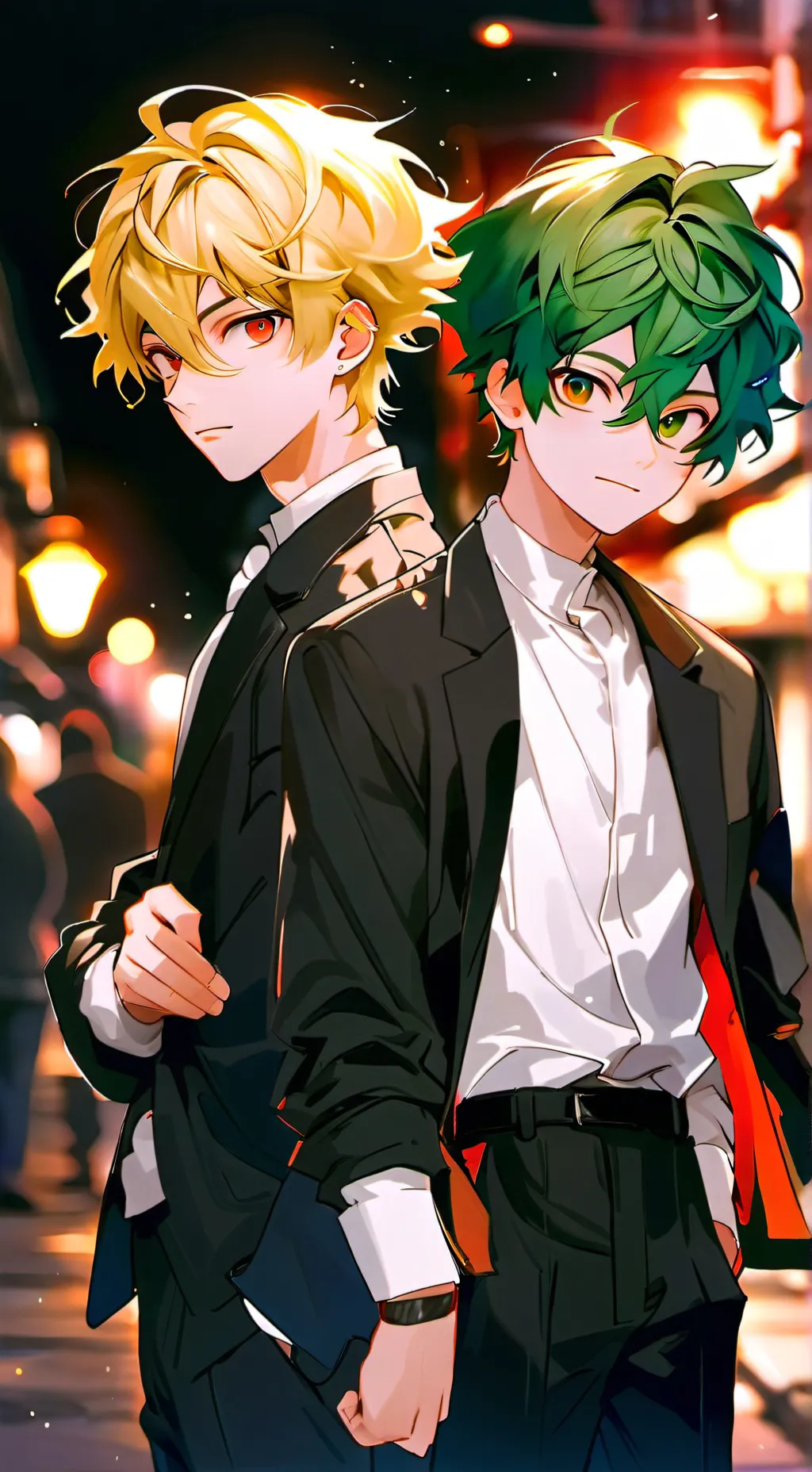 ai character: mha × kny background