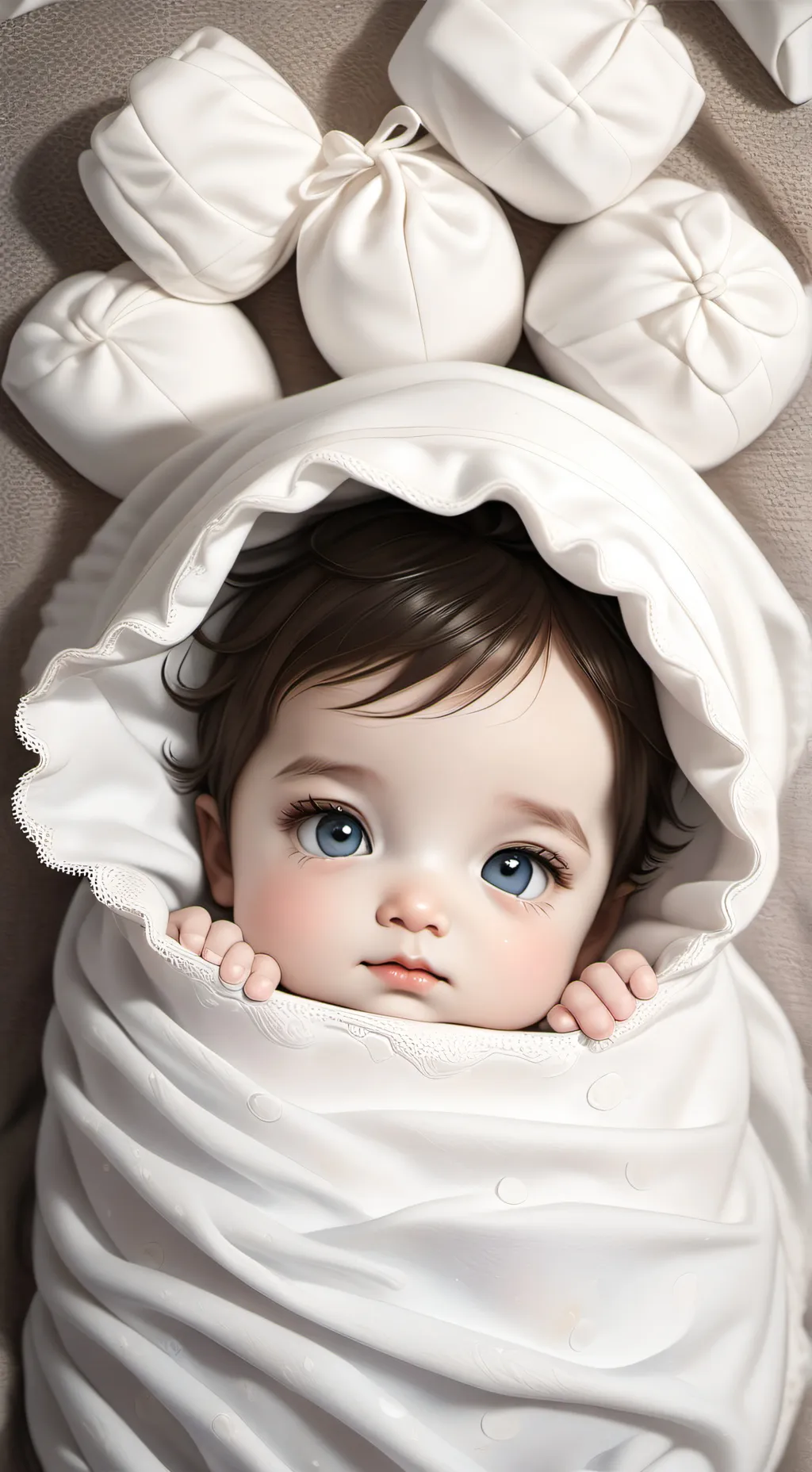 ai character: Tickle baby belly background