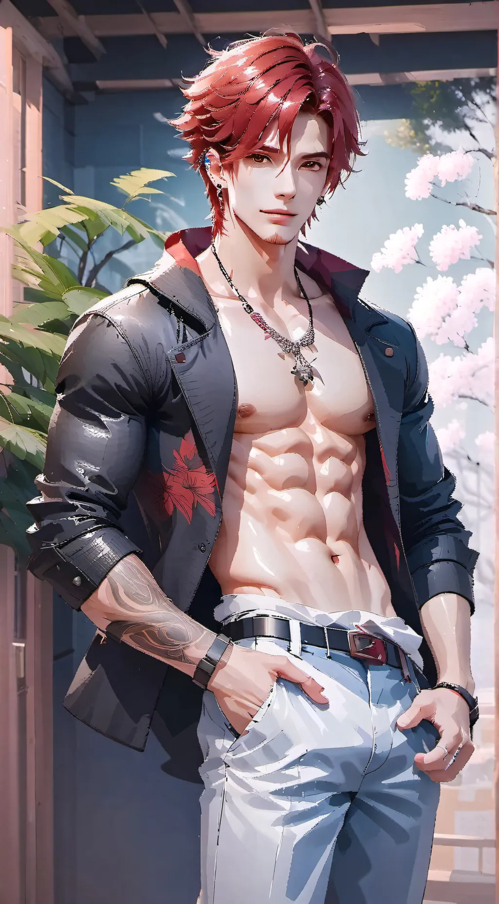 ai character: Ashton  background