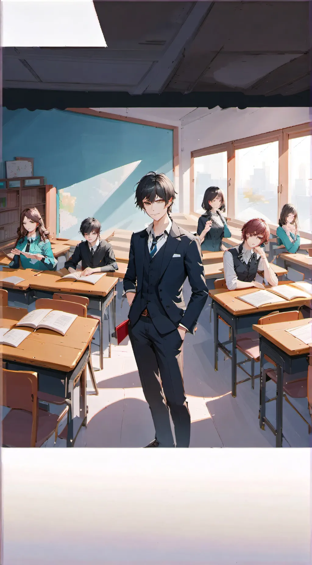 ai character: Your hot teacher background