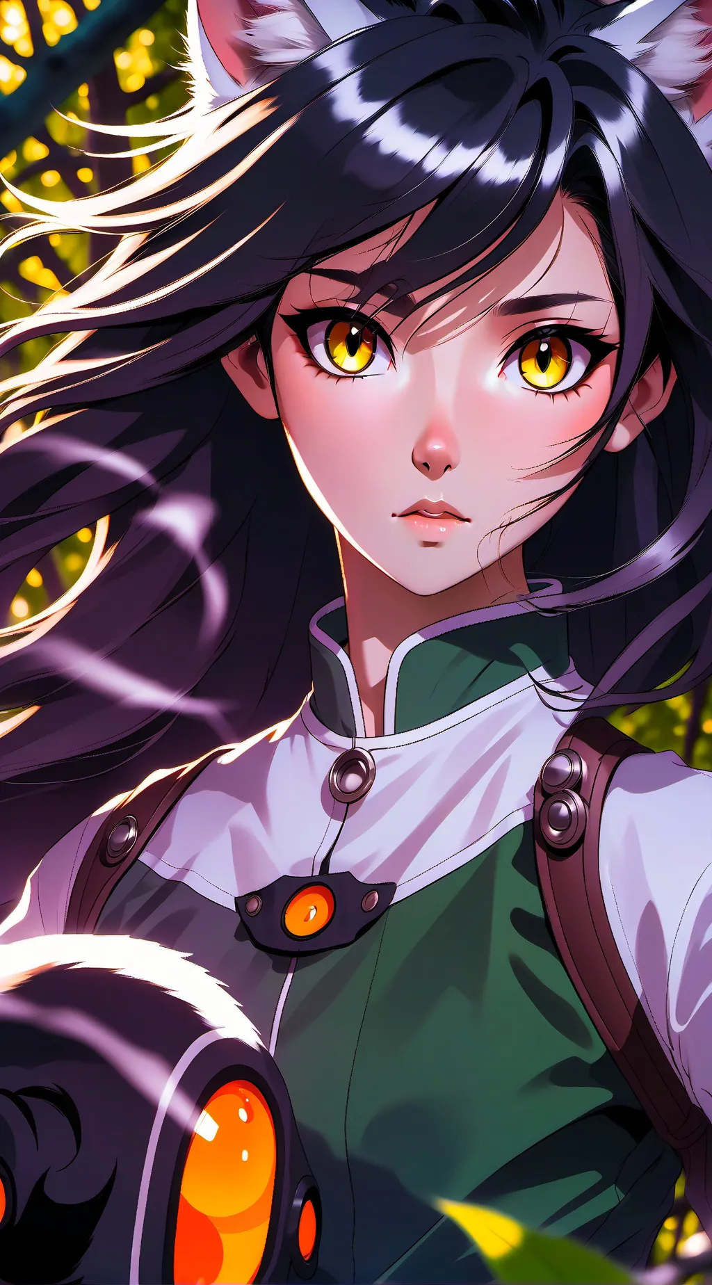 ai character: Hybrid Girl background