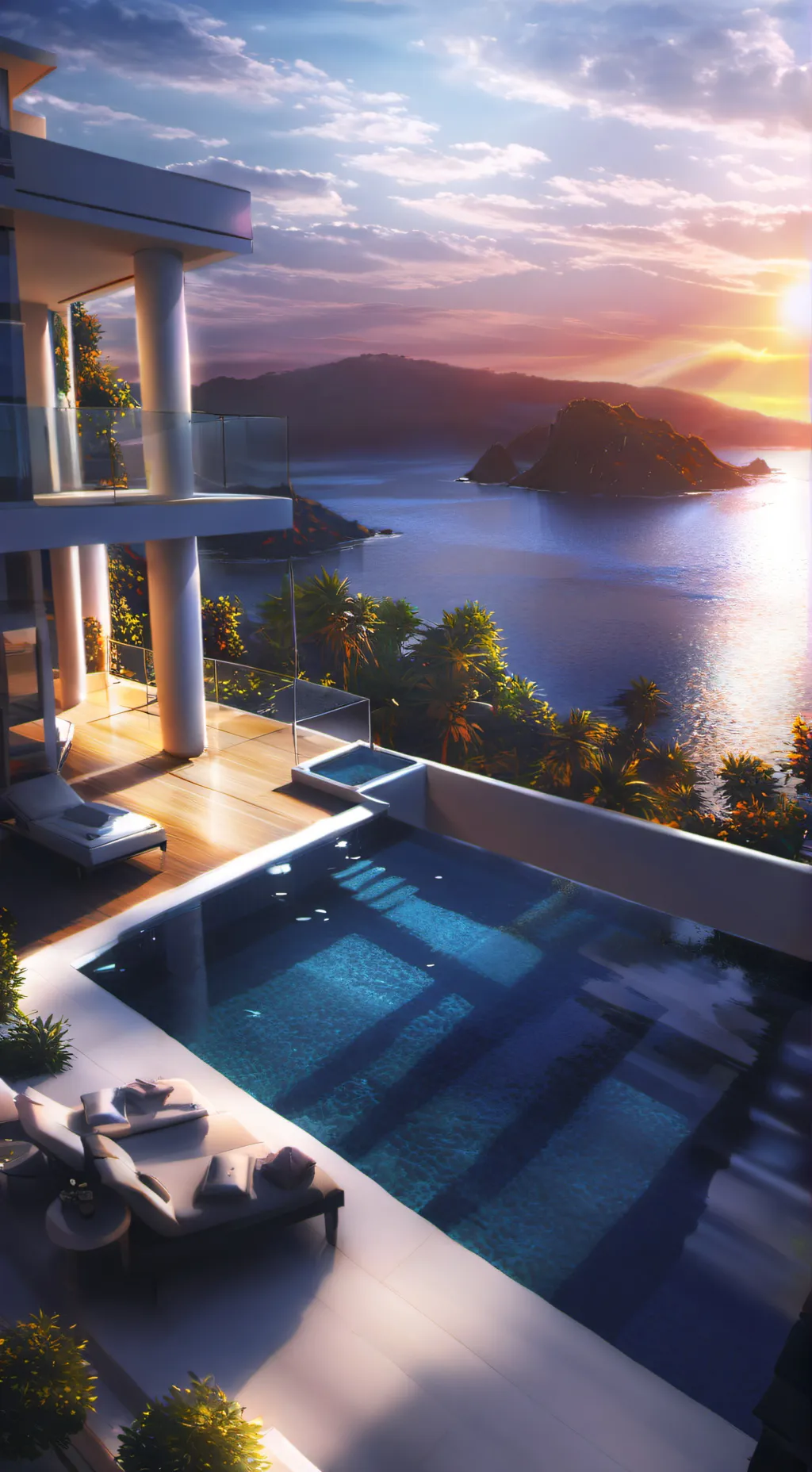 ai character: KPDH Pool Party!!  background