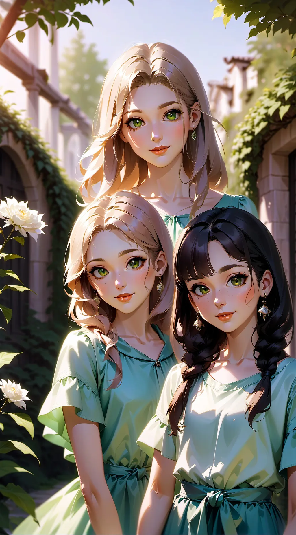 ai character: Bella and stella background