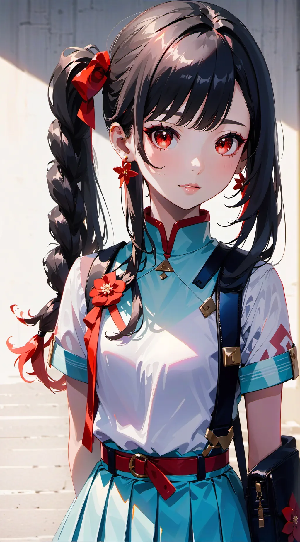 ai character: Girl background