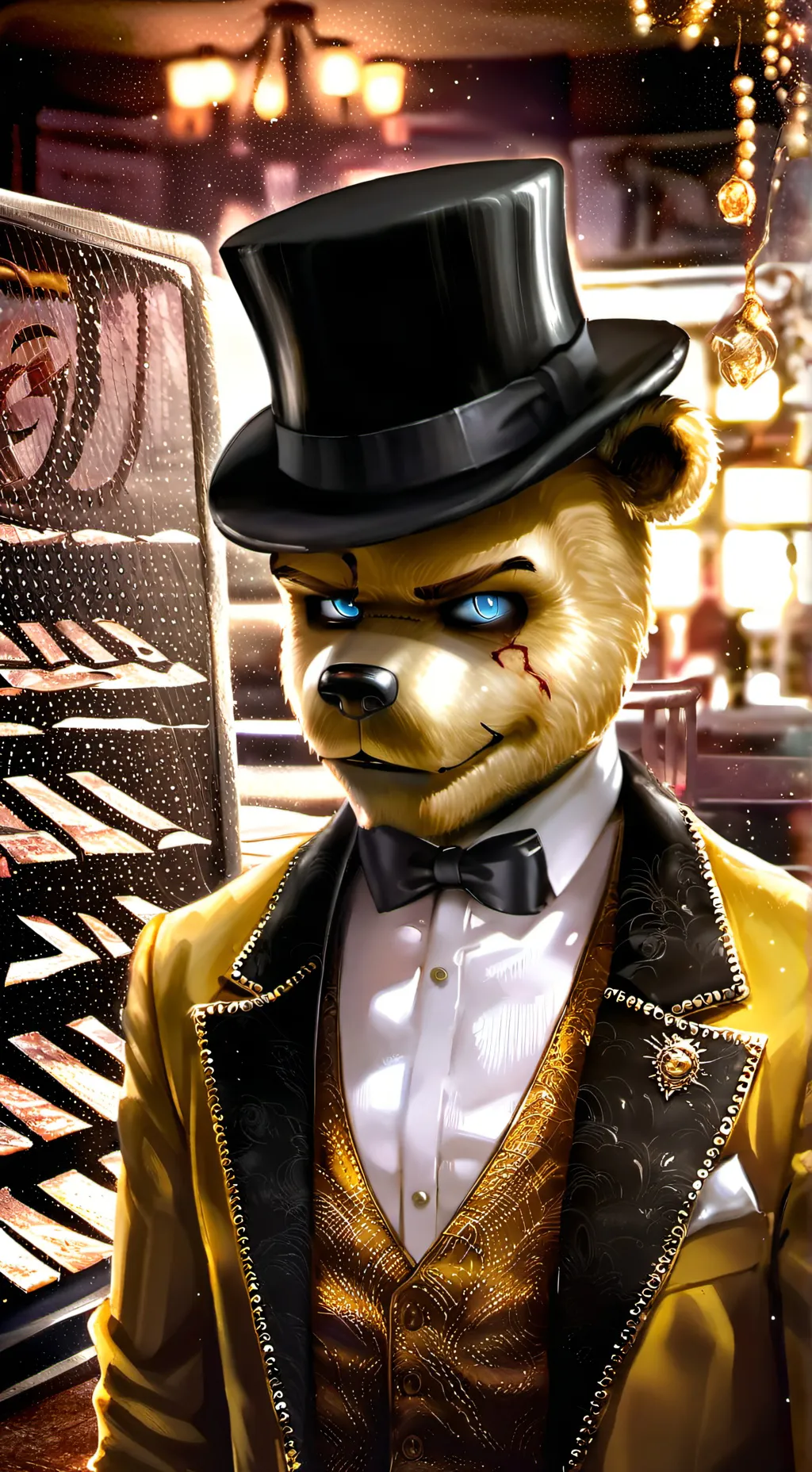 ai character: golden Freddy background