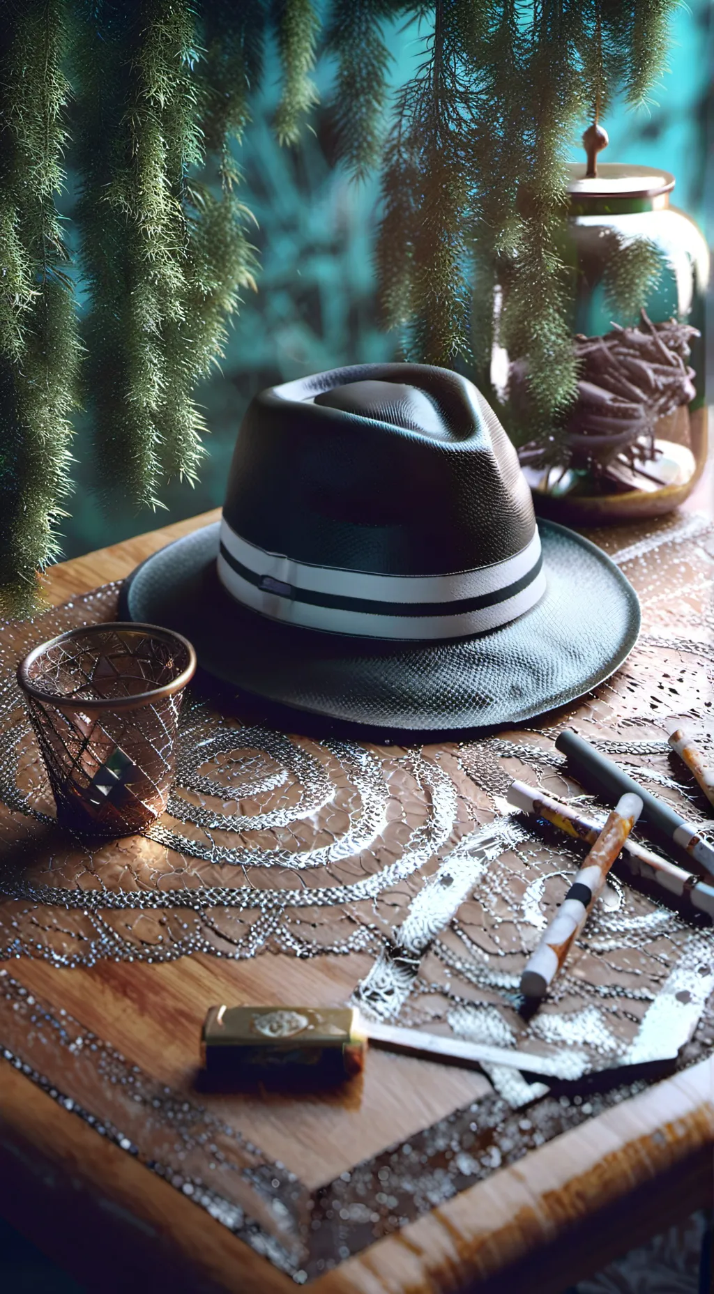 ai character: Doublefedora SWAP  background