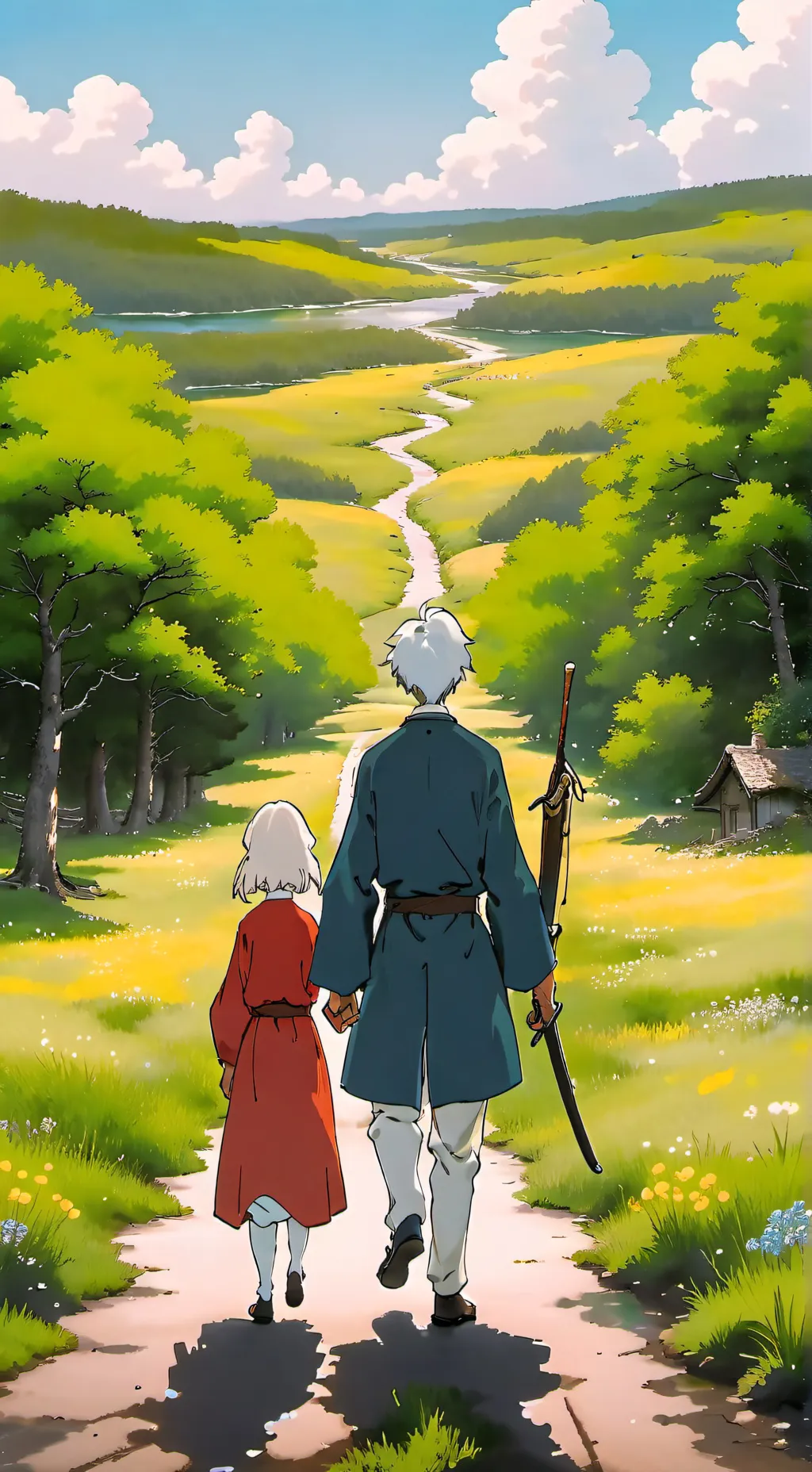 ai character: M-blue vs blake  background