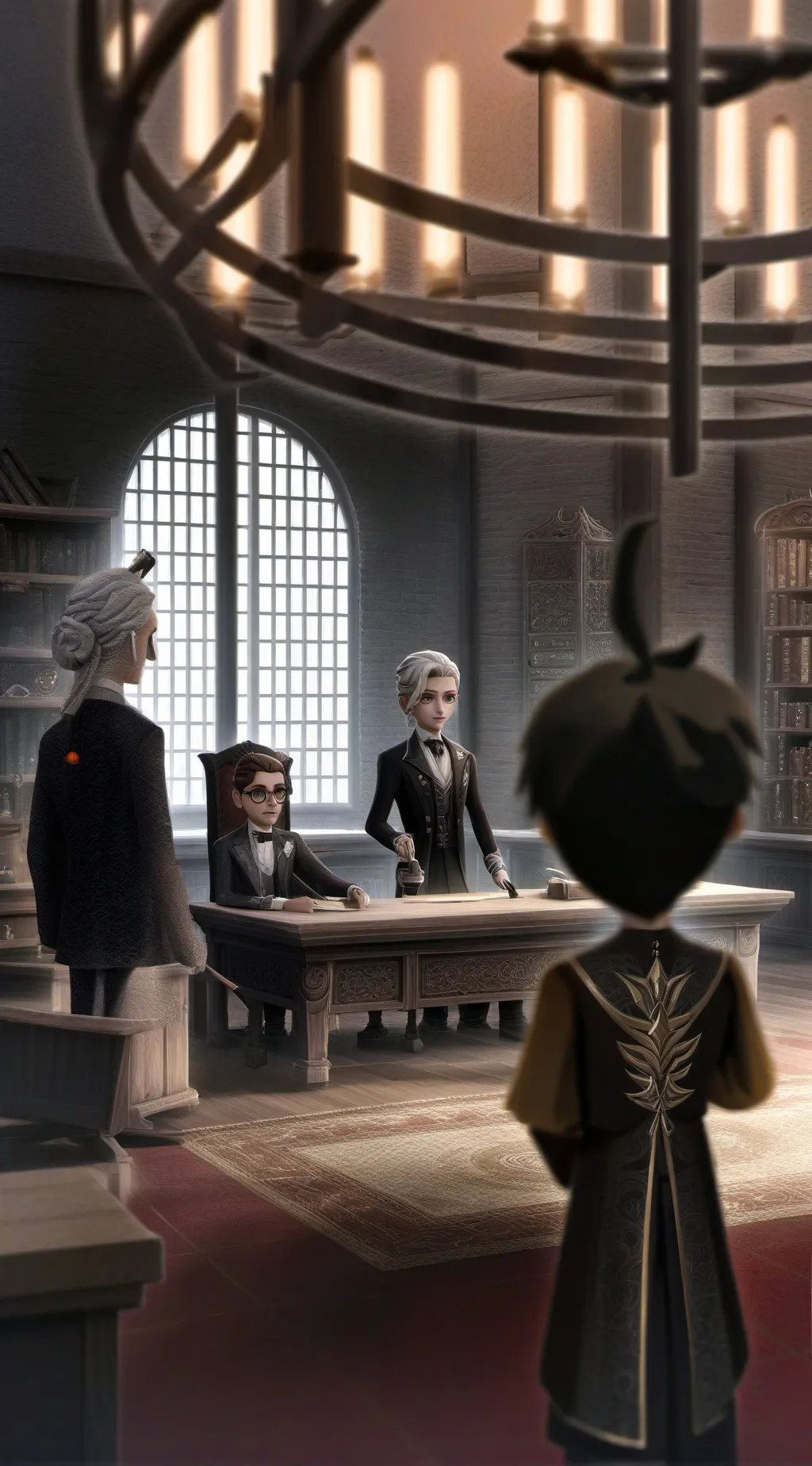 ai character: Mr hop playhouse background