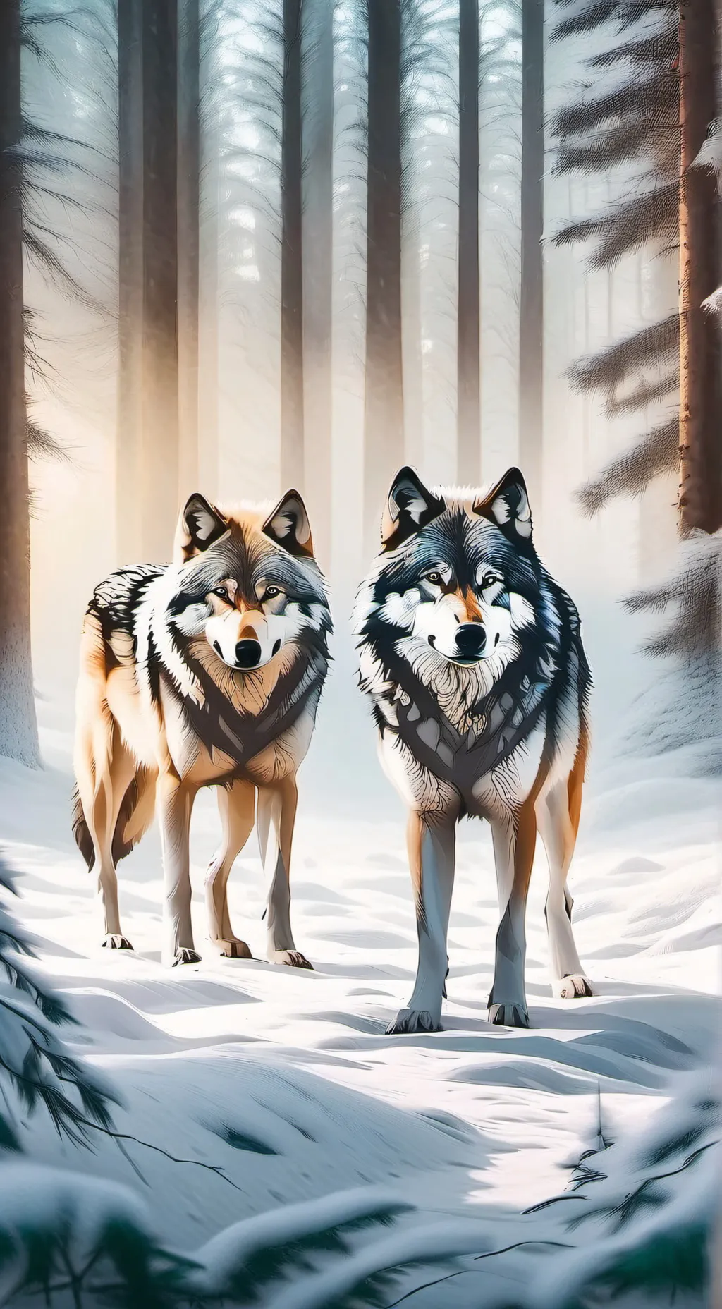 ai character: meute de loups background