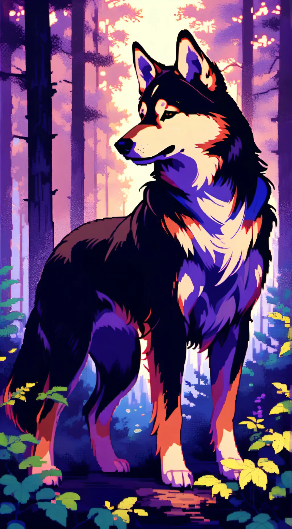 ai character: meute de loups background