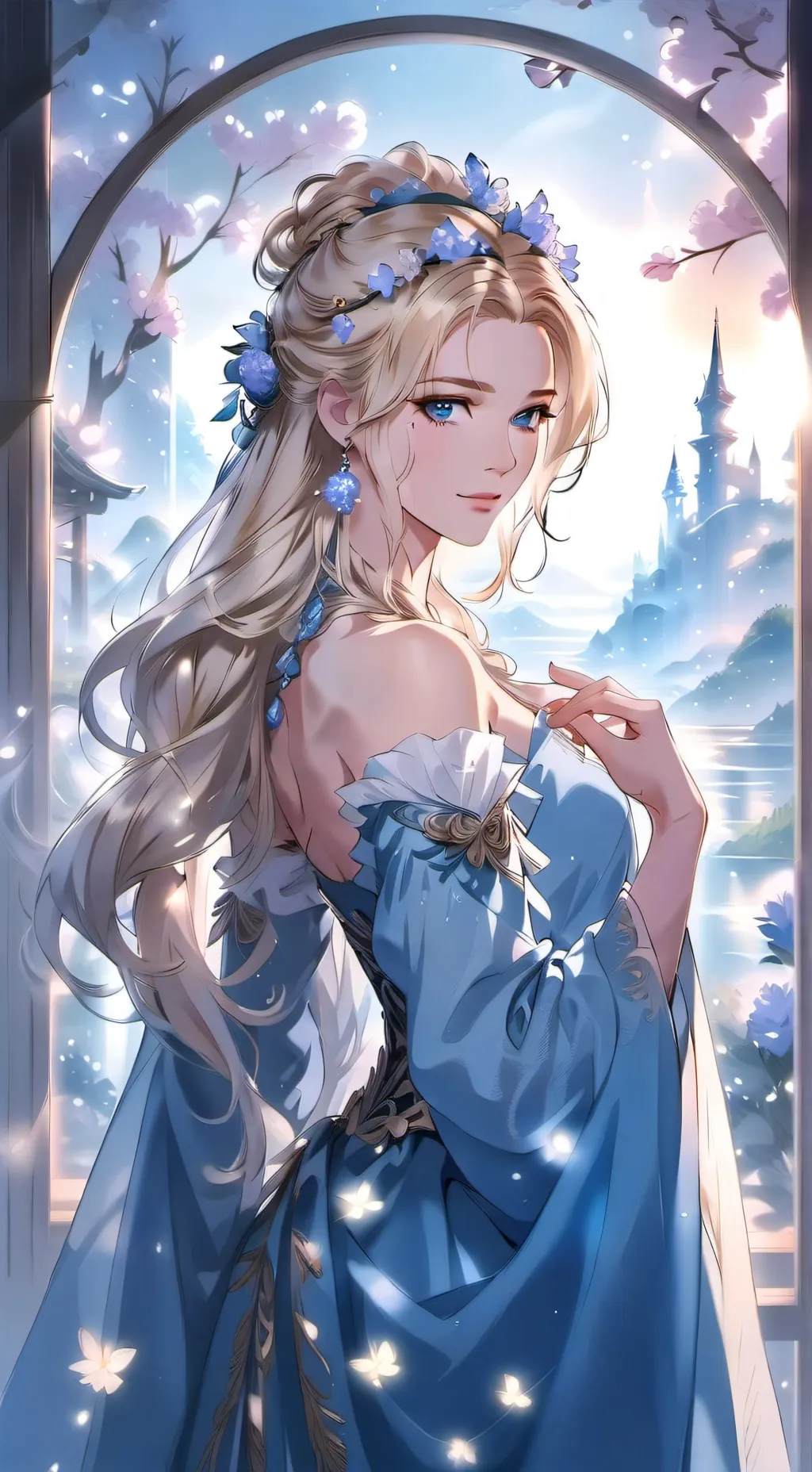 ai character: Lyria background