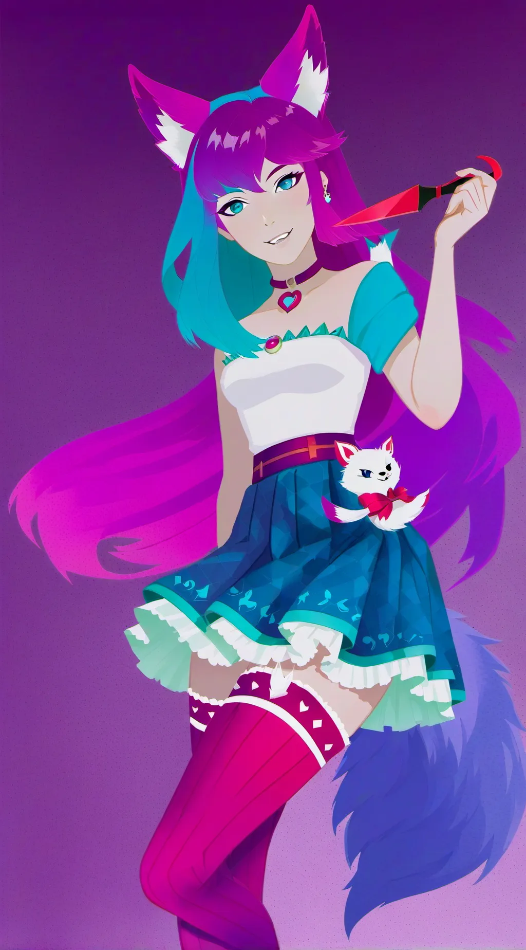 ai character: Shoba fox  background