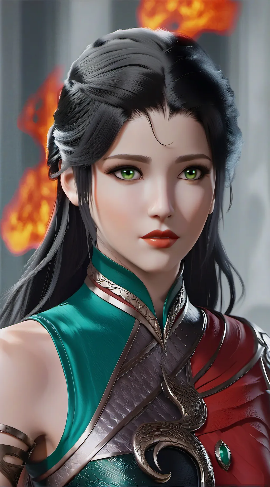 ai character: escola de receptcl background