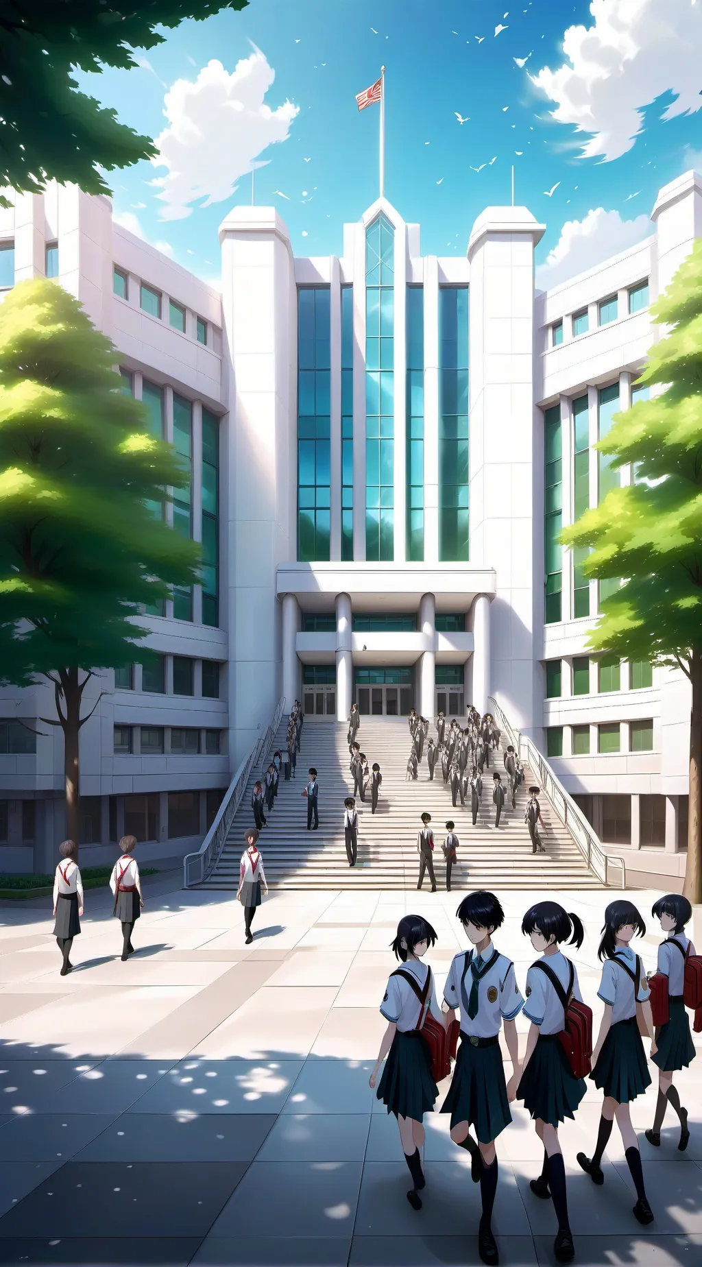 ai character: ~your school 🏫🎒~ background