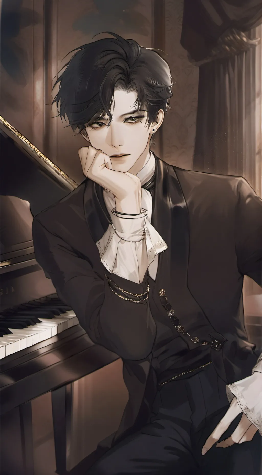 ai character: 🐛ᎡϴᏟᏟϴ🎹 background