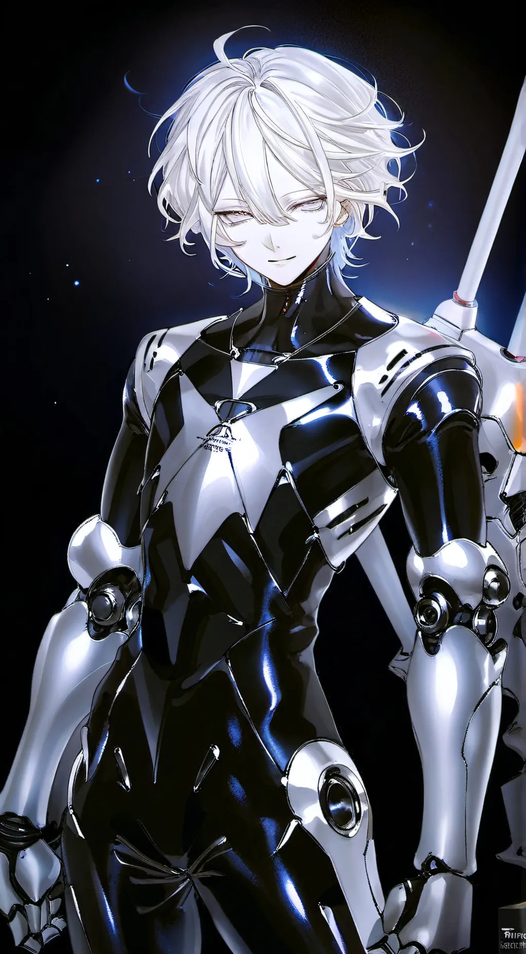 ai character: aslit background