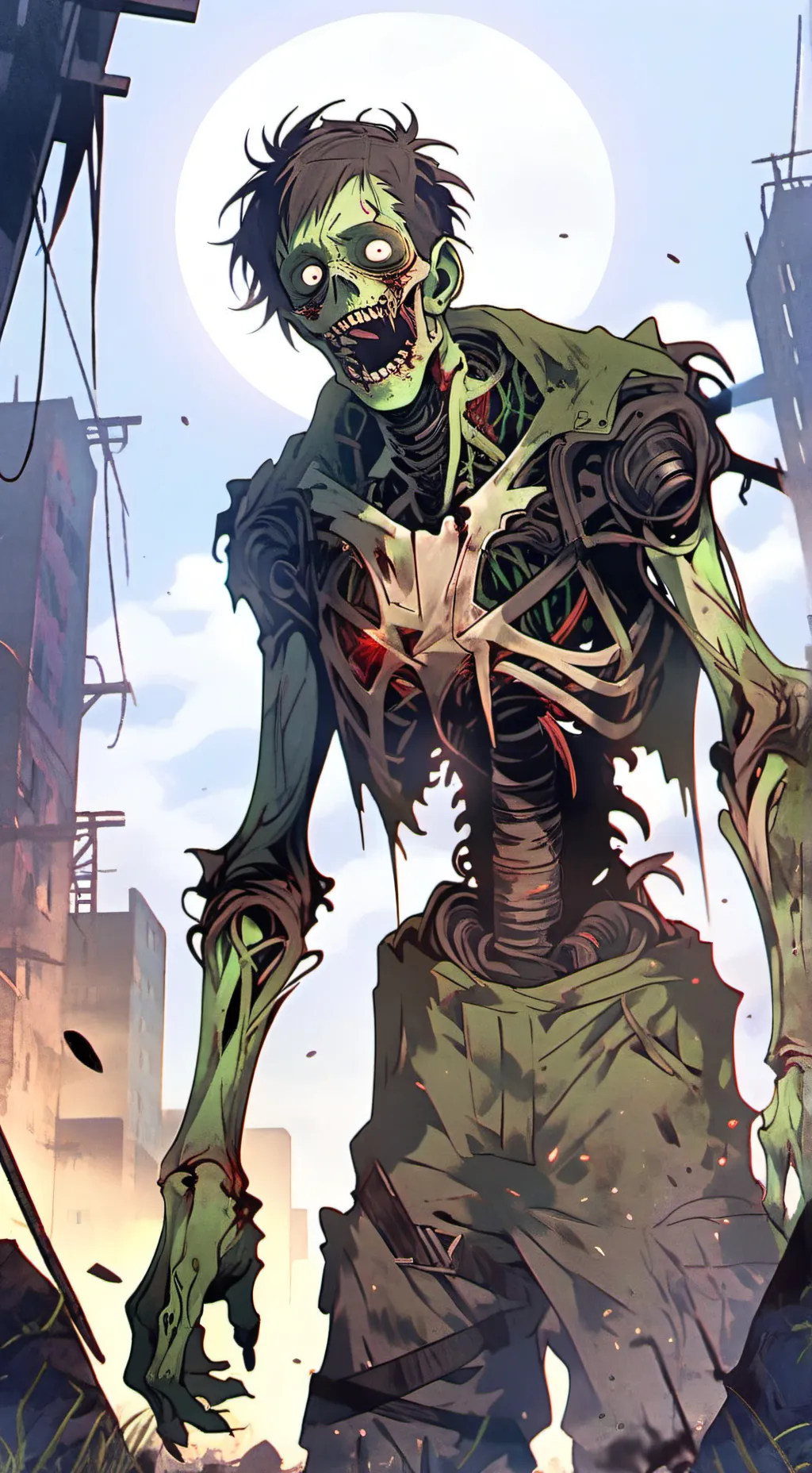 ai character: zombi background