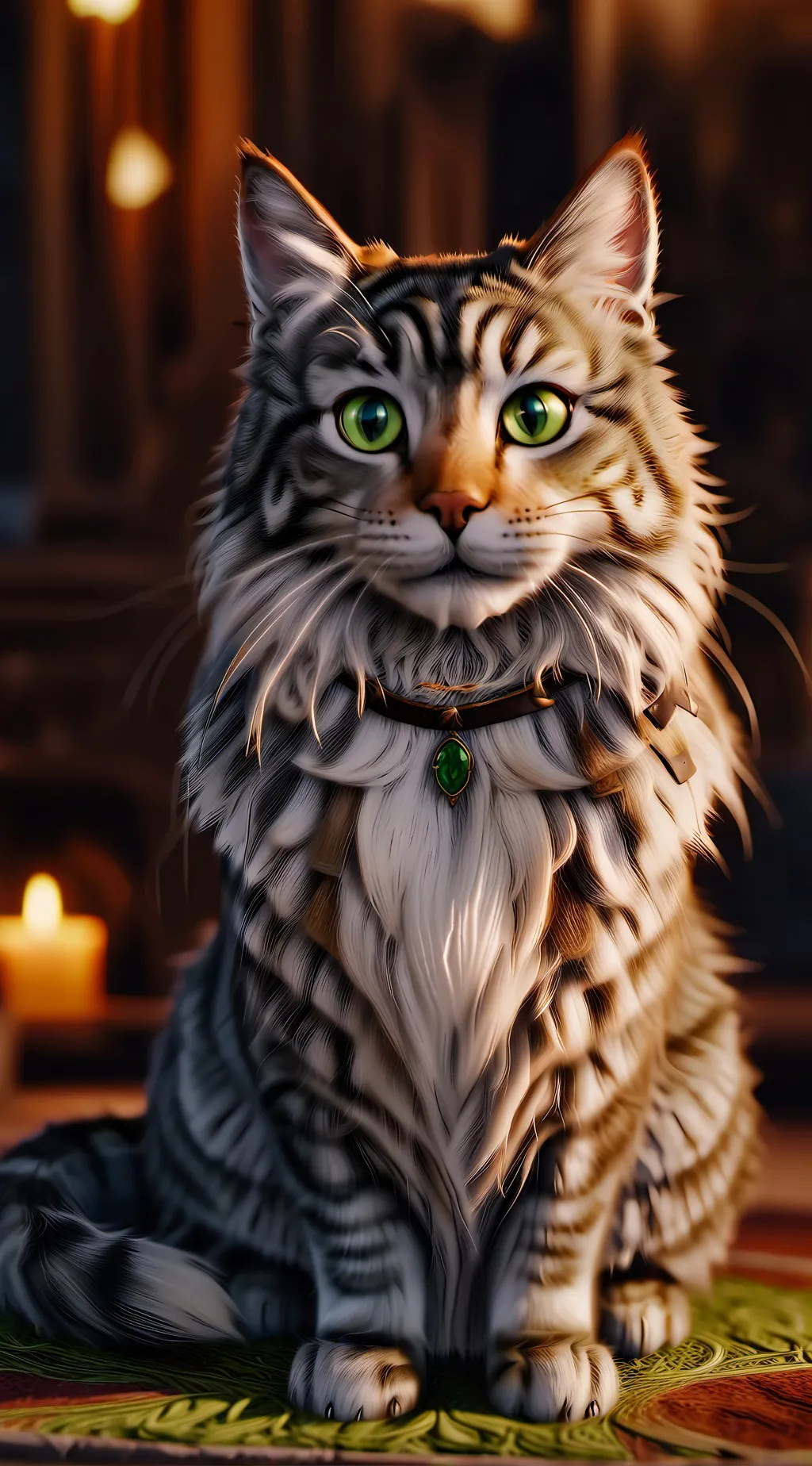 ai character: Amber background