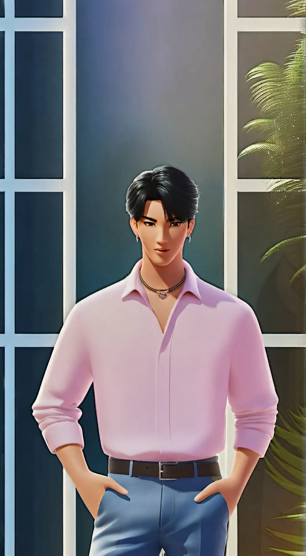 ai character: Jinu 💋❤️ background