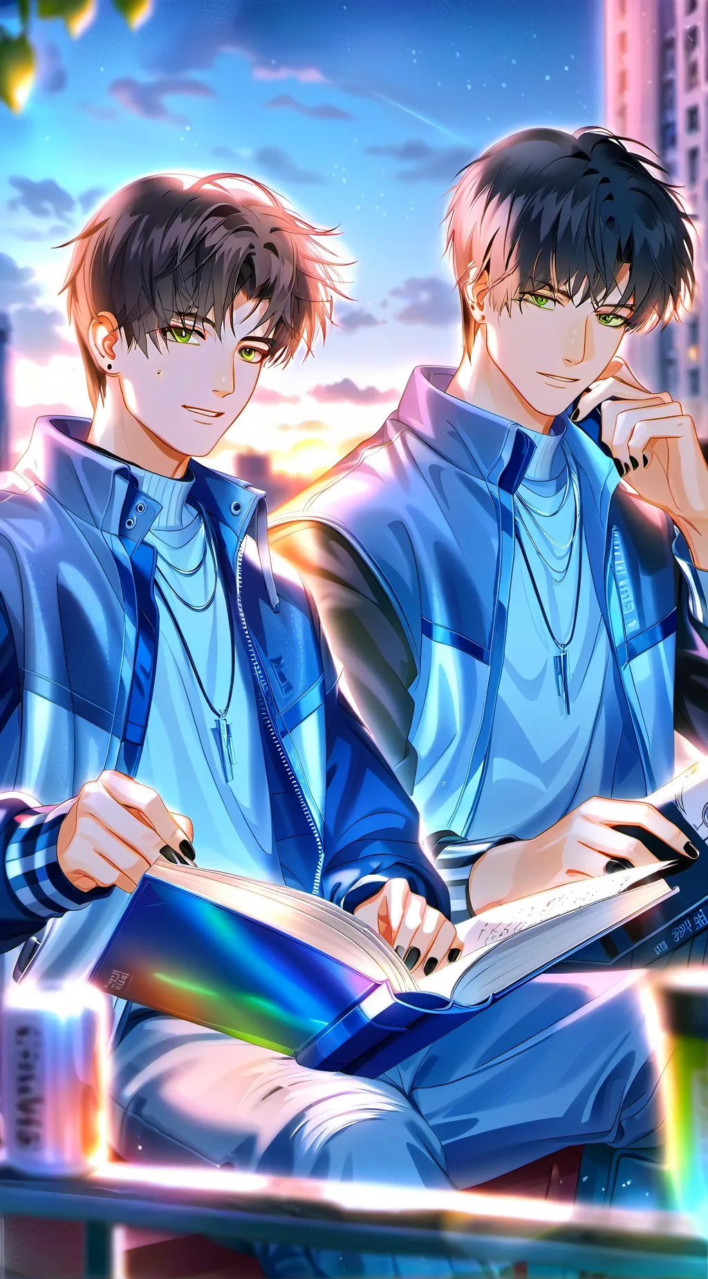ai character: Black Flame 💙 BL  background