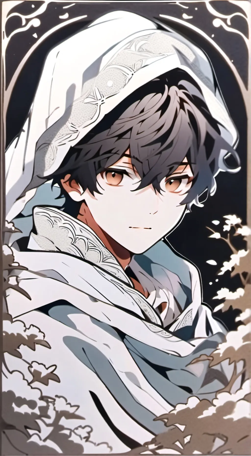 ai character: The forests heart background