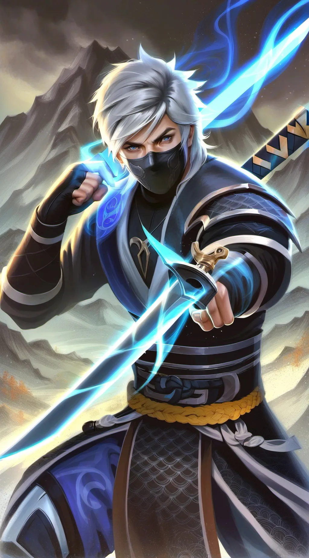 ai character: Ninja world background