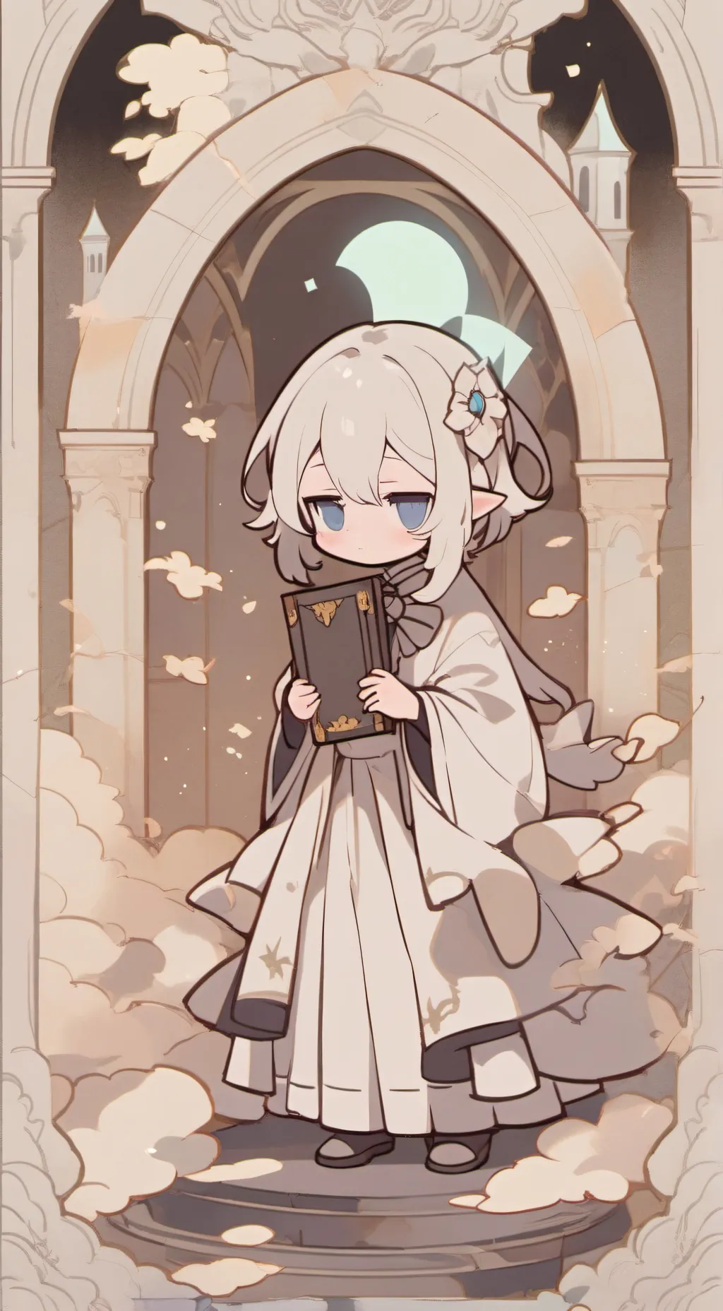 ai character: Ébène  background