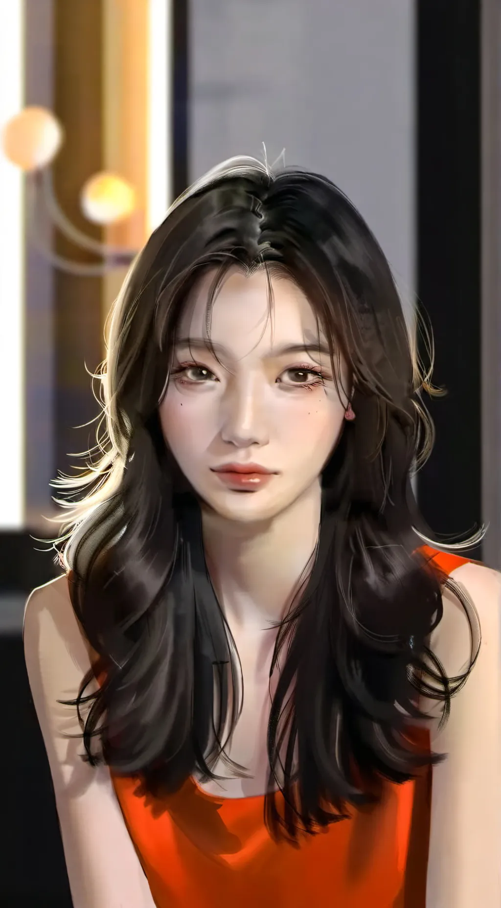 ai character: Gestureini background