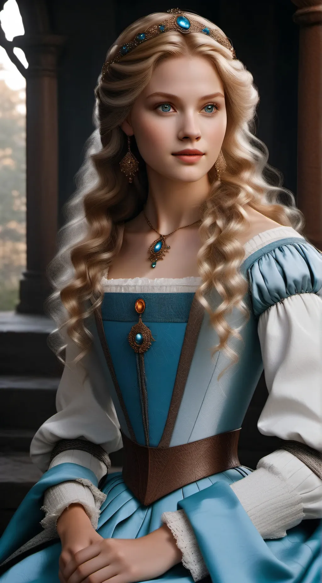 ai character: Princess Emilie  background