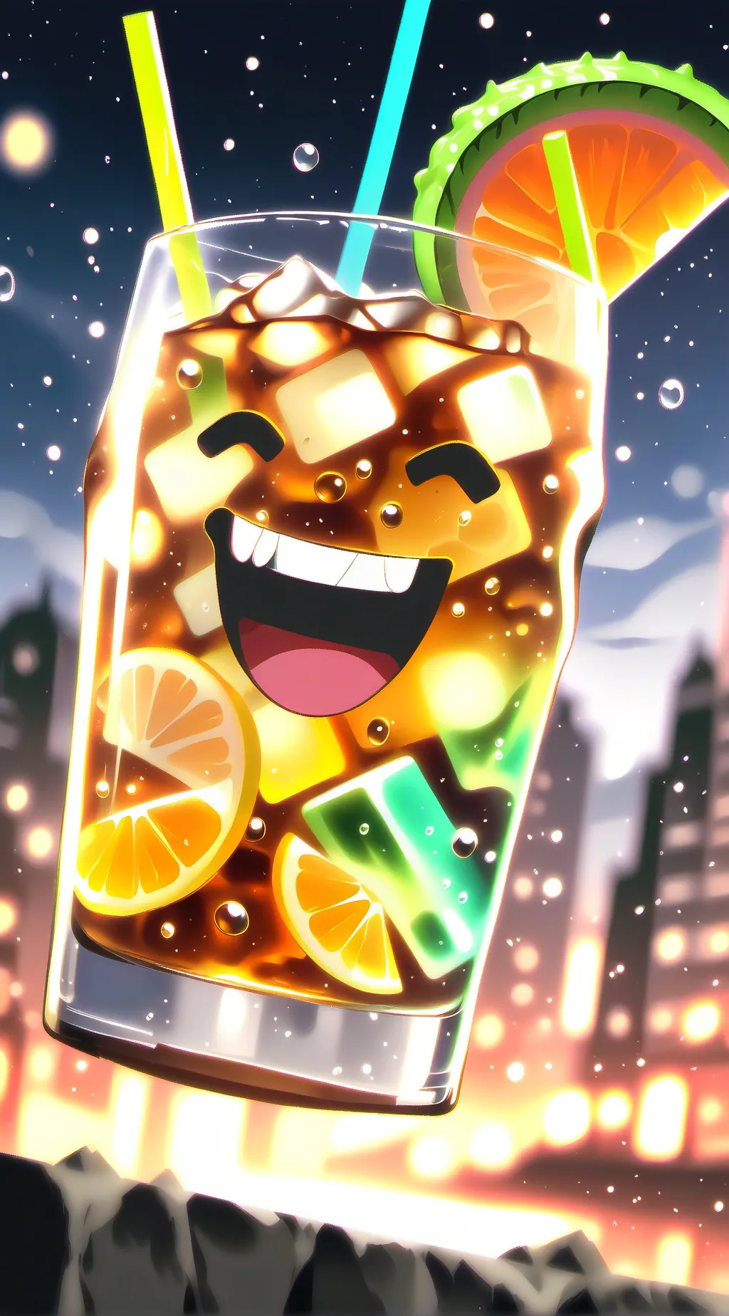 ai character: Fleeing Drinks AU background