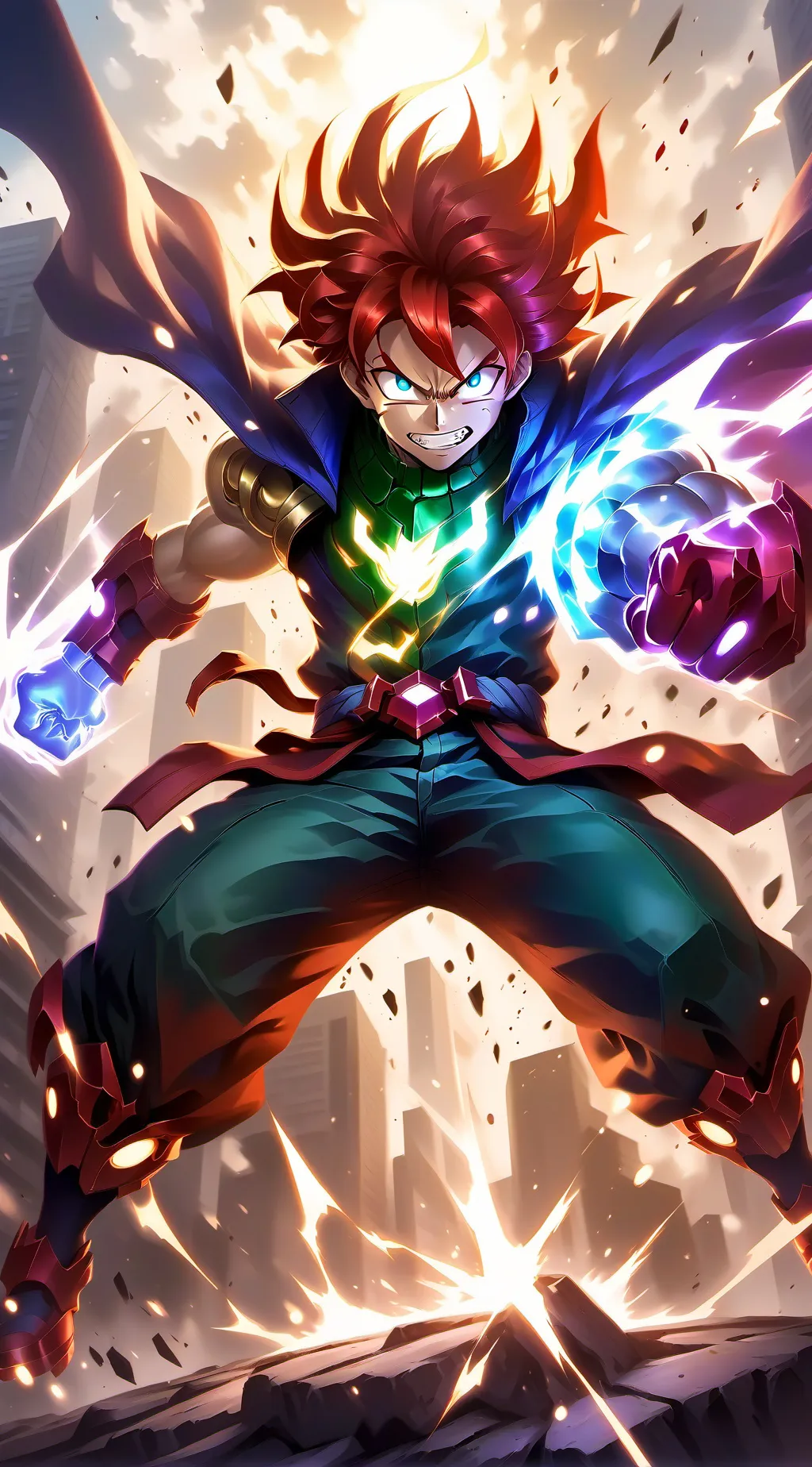 ai character: mha colors background