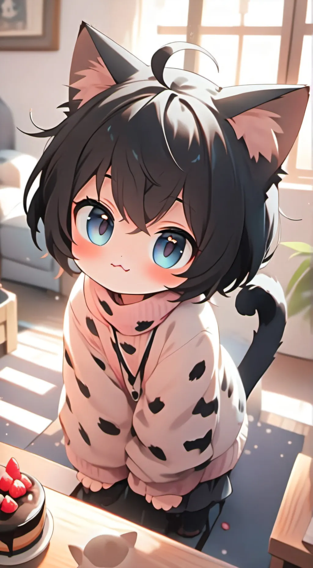 ai character: Nyx the Black Feli background