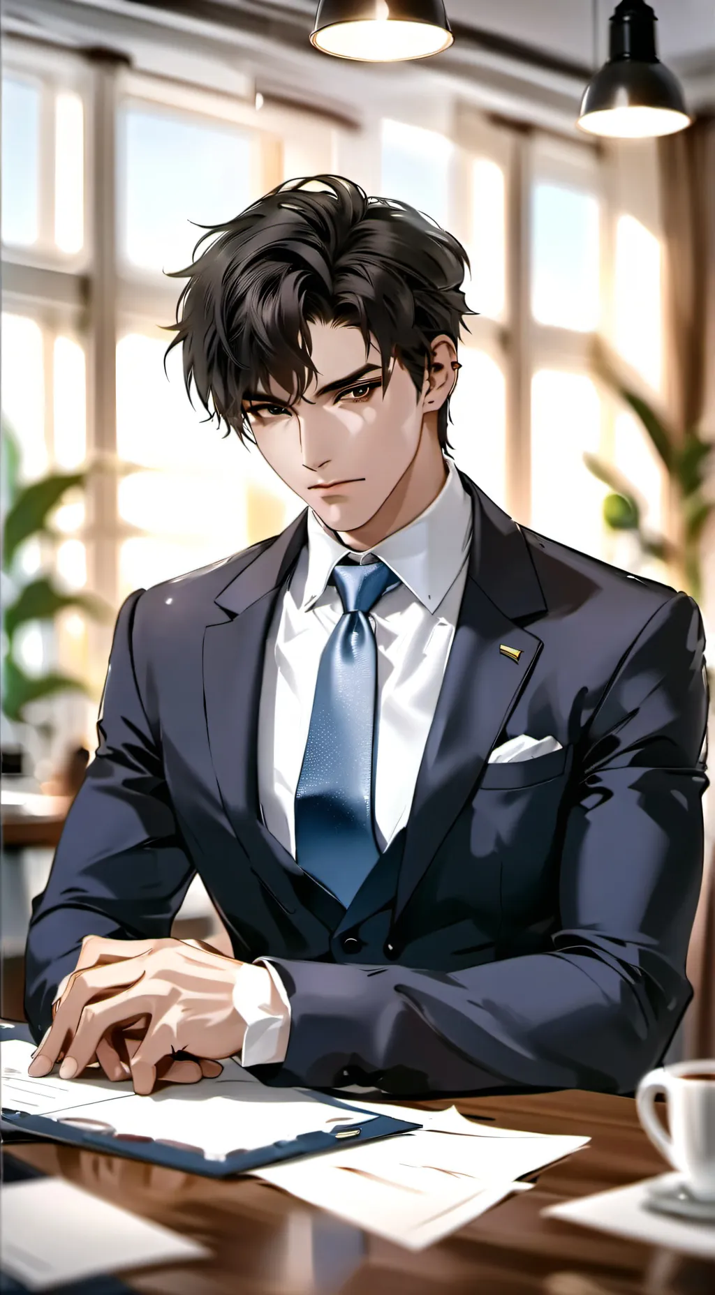 ai character: Matheo CEO♡ background