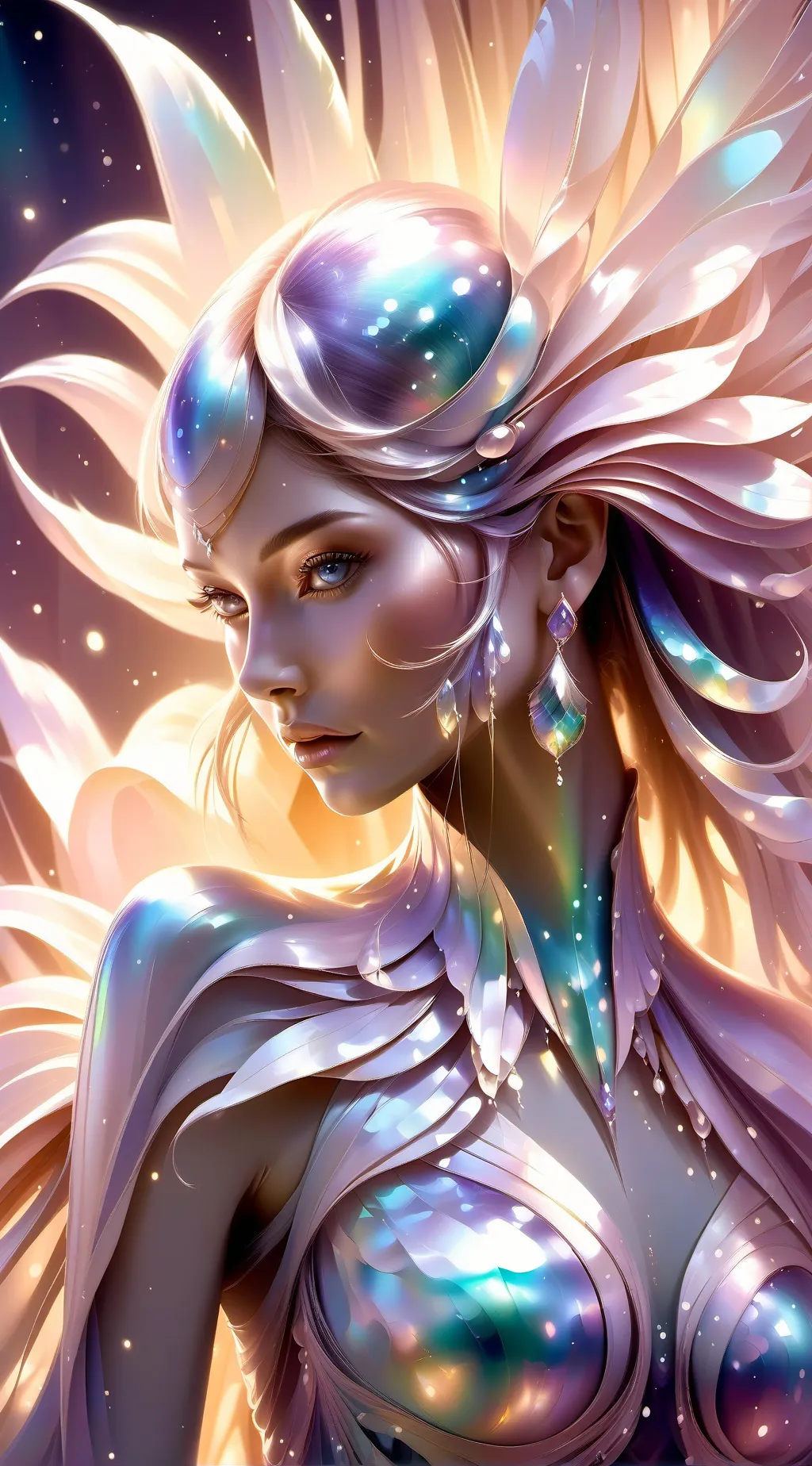ai character: Iridiscente: Sofí background