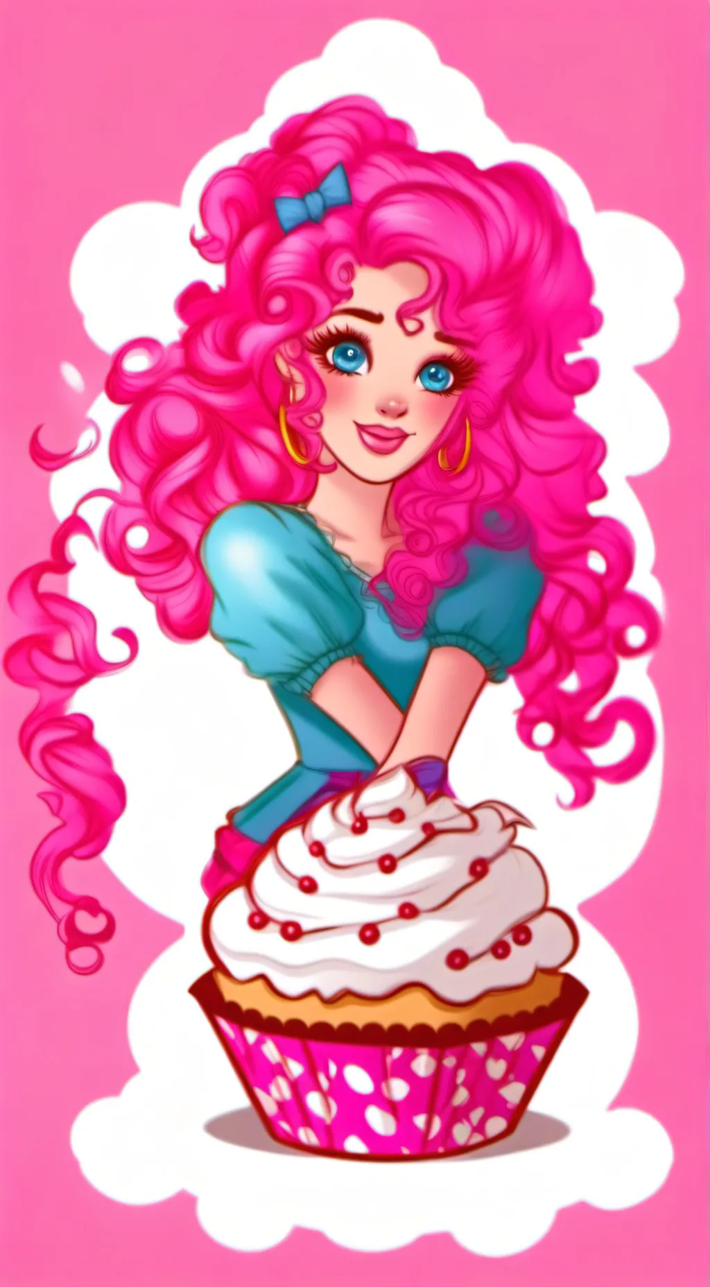 ai character: Pinkie Pie background