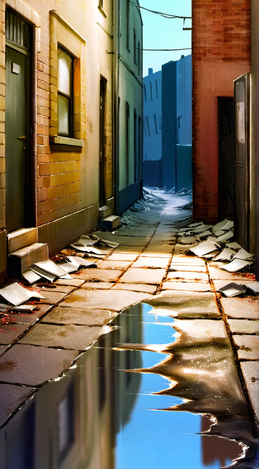 ai character: mha alleyway background