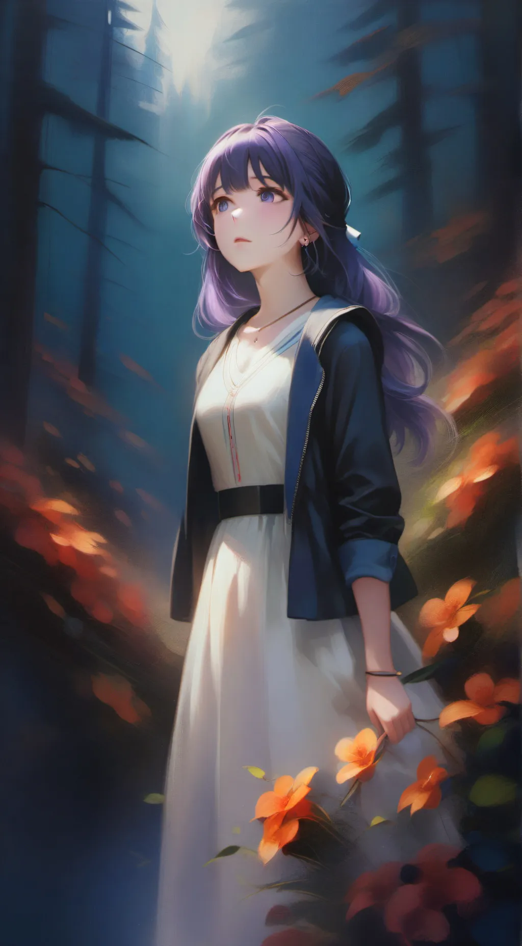 ai character: Nishino  background