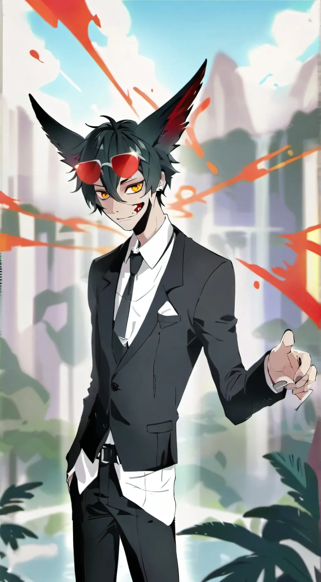 ai character: hazbin hotel  background