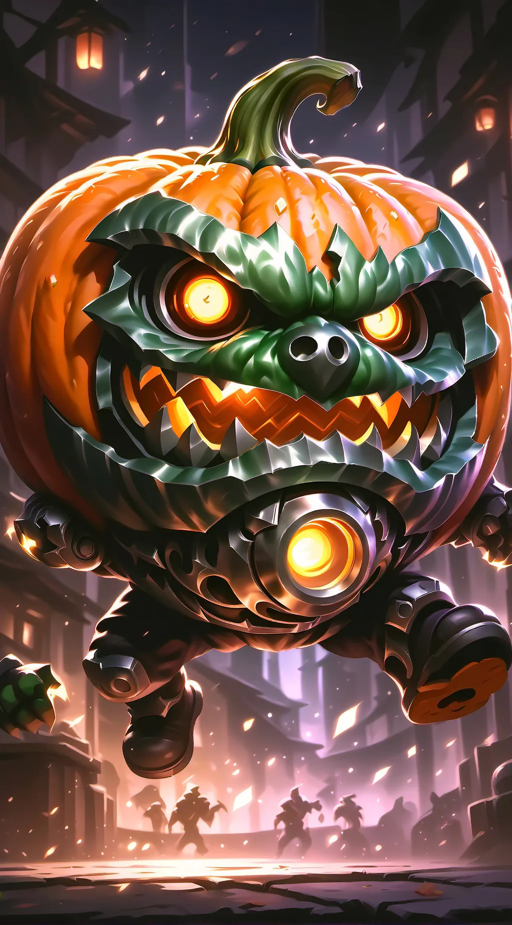 ai character: Spooky month  background