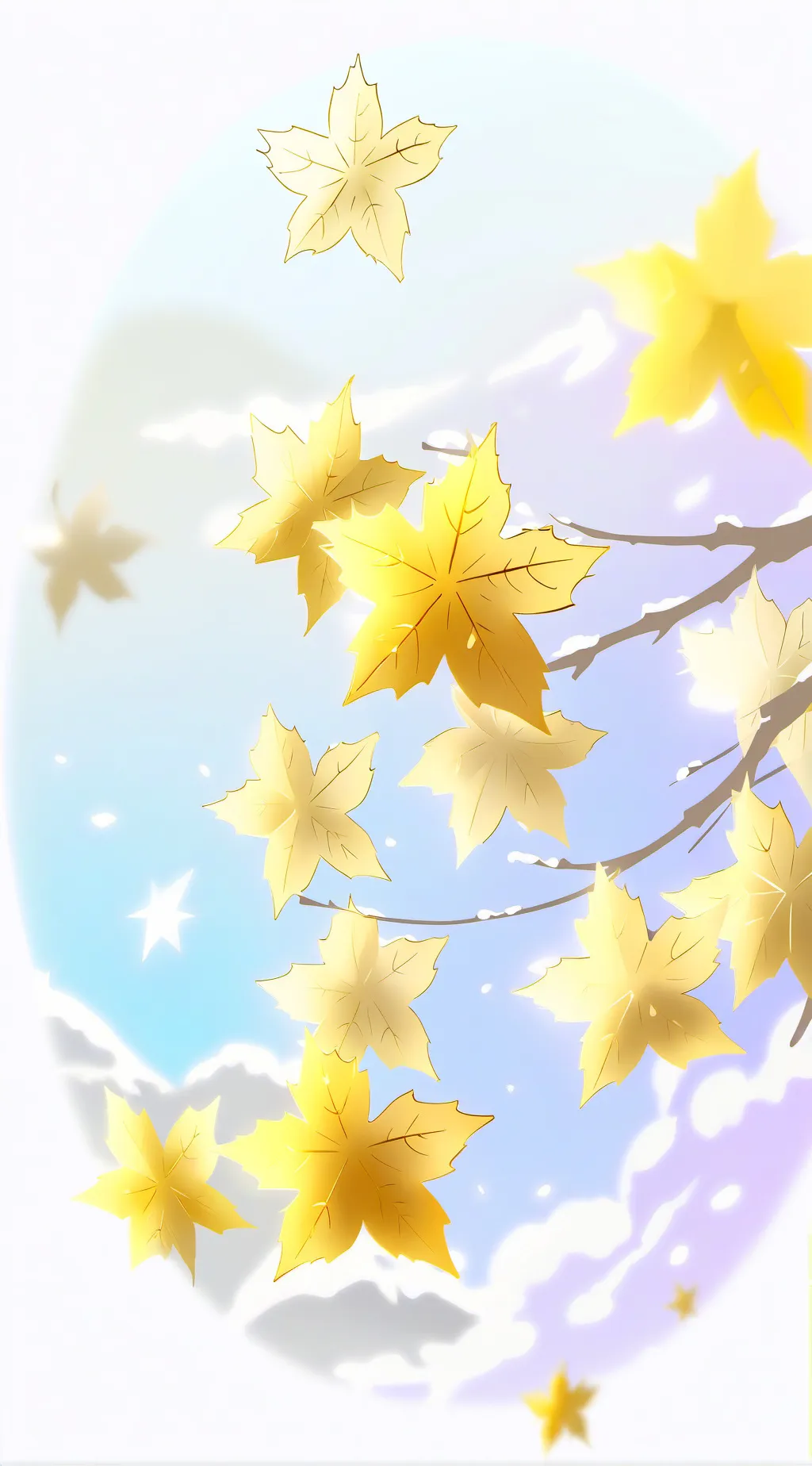 ai character: azure background