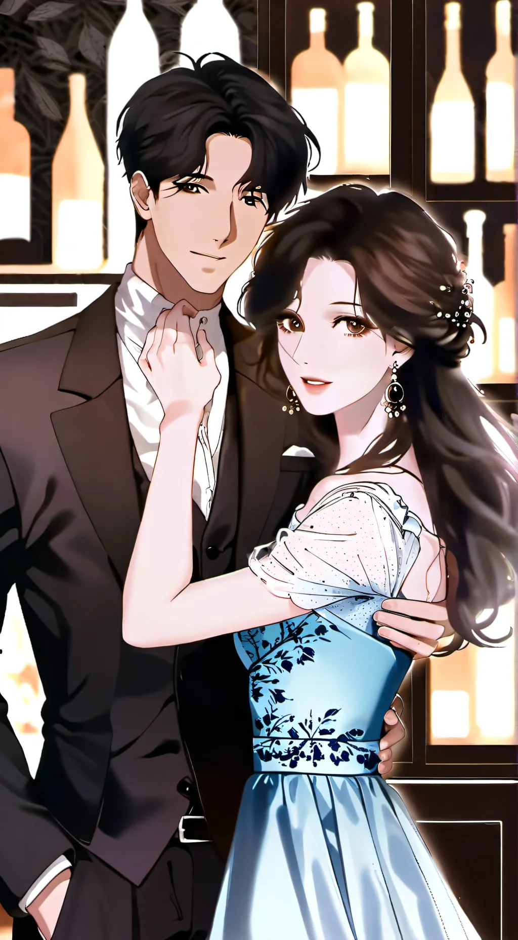 ai character: M and V crush background