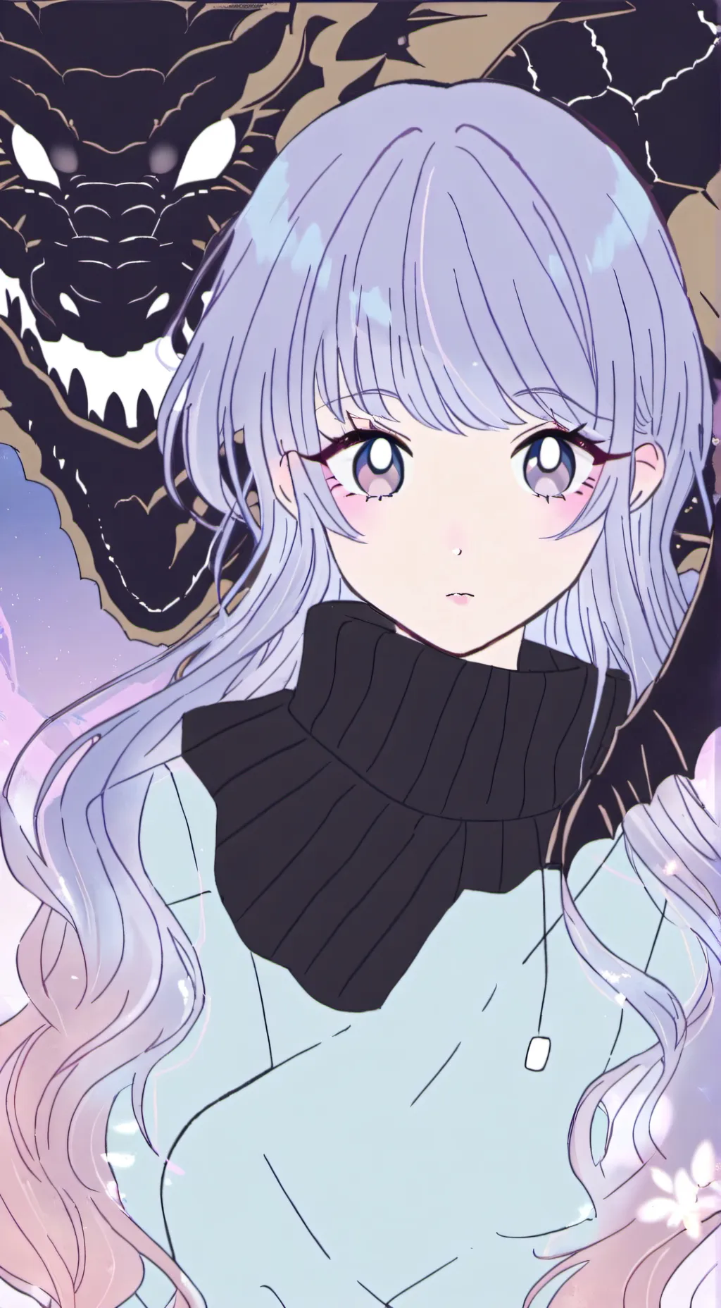 ai character: Dragon girl background