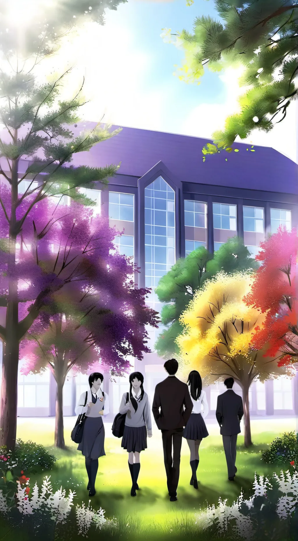 ai character: escuela👊👊👊 background