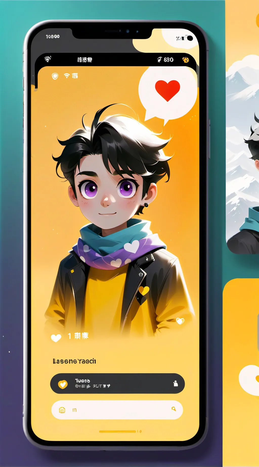 ai character: Tobe and Garu background