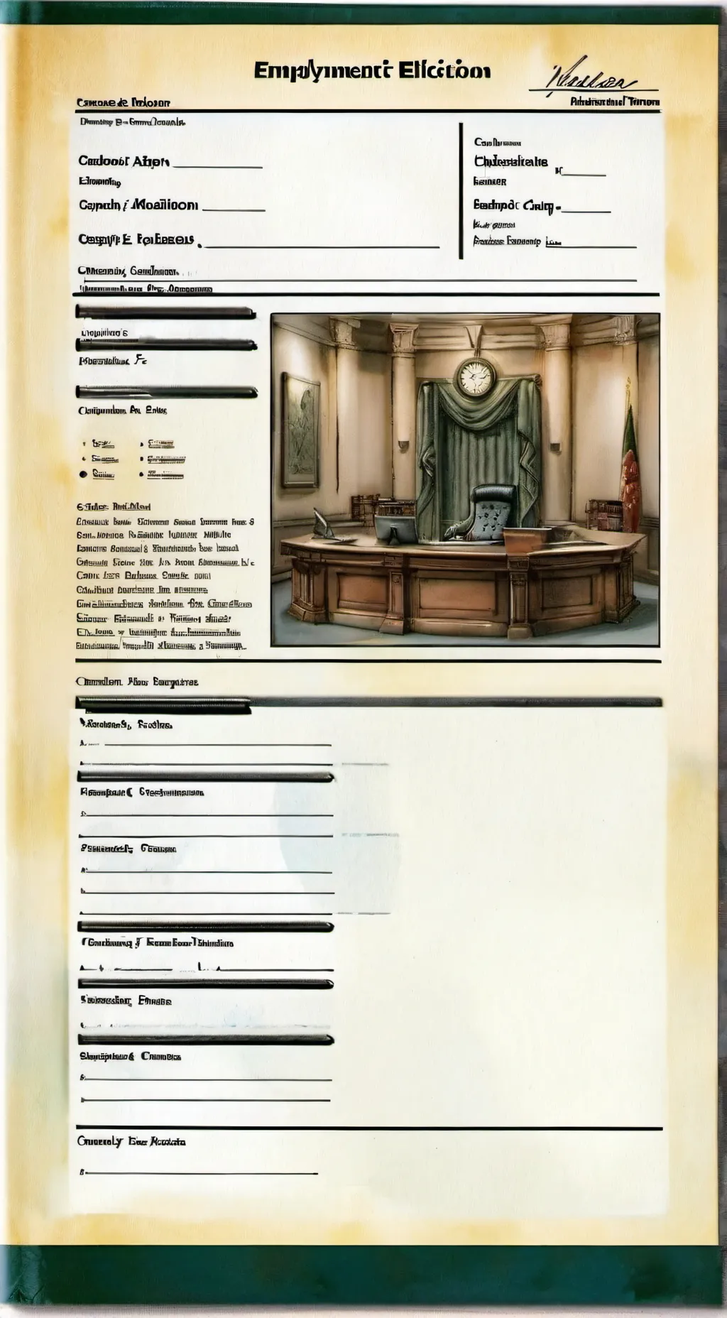 ai character: Die of death background