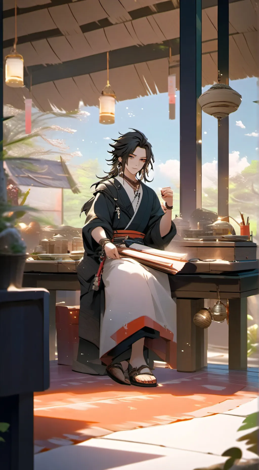 ai character: Bakugo fainted??  background