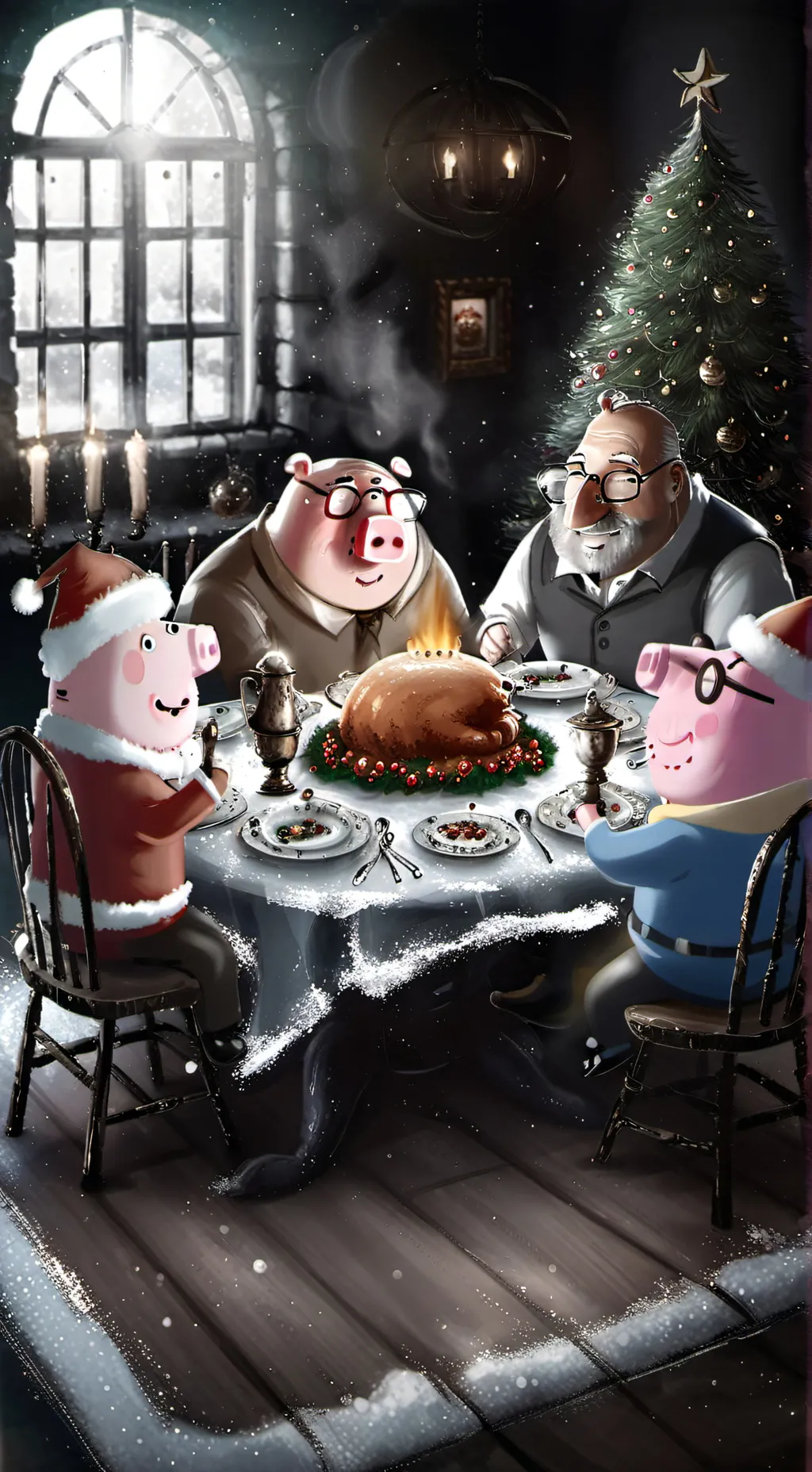 ai character: Pig Christians background